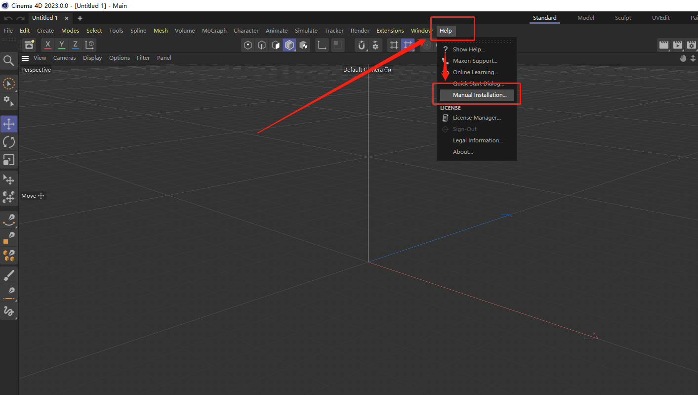 C4D 2023软件安装教程+Cinema 4D中文安装包下载