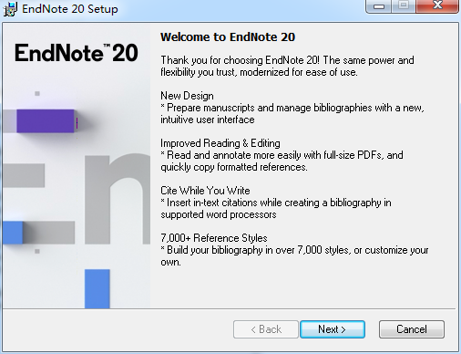 EndNote20软件安装教程+文献管理中文安装包下载-图片2