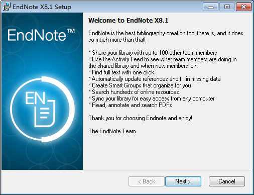 EndNote X8软件安装教程+文献管理中文安装包下载-图片2