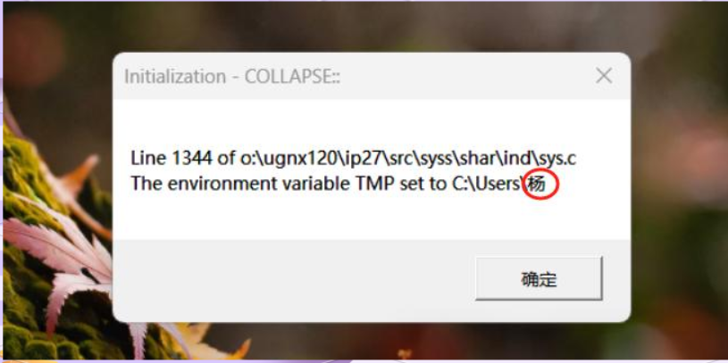 打开UG会安装报错：initialization internal ERROR 的提示框,提示line 1344 of错误的解决方案-图片1